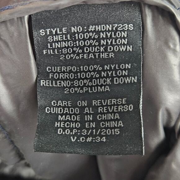 Hawke & Co Mens Duck Down Puffer Vest Size 2XL Sport Performance Blue Nylon - Picture 3 of 5